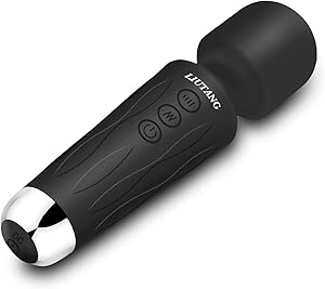 LIUTANG Mini Wand Massager - Portable Handheld Cordless Waterproof - 8 Speeds & 20 Modes Powerful Vibrating for Body Massage…