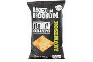 Baked In Brooklyn Flatbread Crisps Rosemary 6 oz (pack of 12)