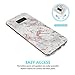 Galaxy S8 Plus Case, JAHOLAN Gray Rose Gold Marble Design Slim Flexible Clear Bumper TPU Soft Case Rubber Silicone Skin Cover for Samsung Galaxy S8 Plus