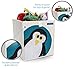 Foldable Cube Storage Bin Box for Nursery or Kids Toys (Penguin)