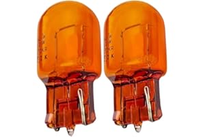 Piumeif Pair (2) T20 7440 WY21W Turn Signal Light Bulb (12V 21W) fit for 06 Accord CRV RAV4 REIZ Camry Corolla, 2000 lexus es300/es330, 2010 Subaru, BMW E46 Amber Bulbs