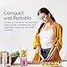 Tianmingwei Portable Blender USB Personal Juicer Cup 6 Blades Rechargeable Fruit Mixing Machine for Baby Travel 400ml[New Version] (Pink)