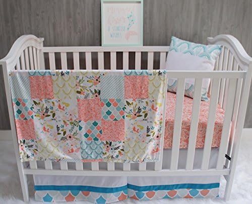 Amazon Com Baby Nursery Bedding Baby Mermaid Sea Coral Fish Floral Lace Baby Bedding Crib Bedding Babylooms Everything Else