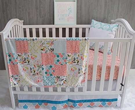 mermaid crib blanket