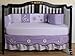 GEENNY Boutique 13 Piece Crib Bedding Set, Lavender Butterfly