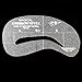 Sankuwen 24 Styles Eyebrow Shaping Stencils Grooming Kit Makeup Shaper Set Template Tool