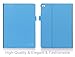 FYY Case for iPad Air 2 - Premium PU Leather Case Smart Auto Wake/Sleep Cover with Hand Strap, Card Slots, Pocket for iPad Air 2 (only fit iPad Air 2) Cyan