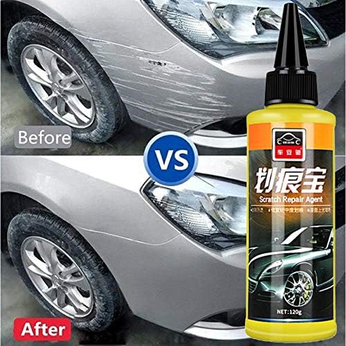 Suppemie Car Scratch Repair Wax Professional Scratch Removal Pen Vehicles Touch-up Fixing Scratch Remover Tool Car Polishing Body Compound Care Kit For Black/White Car Motocycle, 20ML