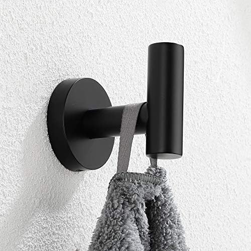 Stainless Steel Towel Hook with Single Prong for Bathroom and Kitchen