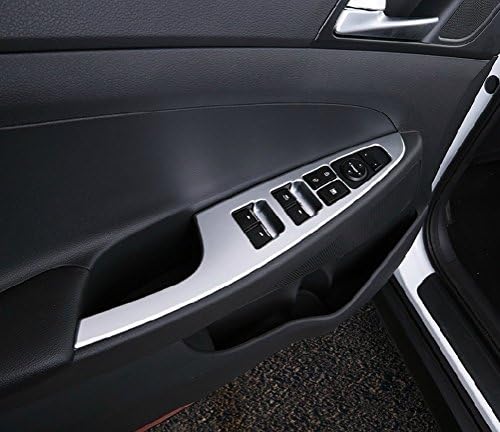 Chrome Door Window Switch Panel Cover 4pcs for Hyundai Tucson 2016