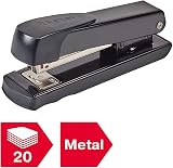 Rexel Meteor Half Strip Stapler 20 Sheet Capacity Black view 2