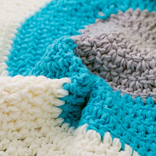 PinShang Hand Knitted Round Floor Mat with Plush Balls for Bay Window Sill Turmeric 80X80CM - Thumbnail 4
