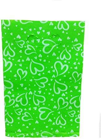 Lin NaDa Small 50 Pcs.Jewelry Plastic Bag Flat Bag 6"Wx9"H With Die Cut Handle (6x9-F01)