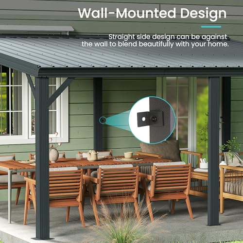 Domi Outdoor Living 12x16 Lean-To Gazebo Review: Wall-Mounted Hardtop Shelter with Steel Roof image 29
