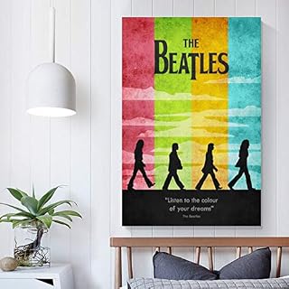 XYDQ The Beatles Band Abbey Road Poster décoratif sur toile vintage pour salon, chambre à coucher 30 x 45 cm - Les Beatles, Paul McCartney, John Lennon, RIngo Starr, George Harrison XYDQ The Beatles Band Abbey Road Poster décoratif sur toile vintage pour salon, chambre à coucher 30 x 45 cm – Image 5