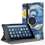 MoKo Case for All-New Fire HD 8 2017 / Fire HD 8 2016 - 360 Degree Rotating Cover with Auto Wake / Sleep for Amazon Fire HD 8 (7th Gen, 2017 / 6th Gen, 2016) 8