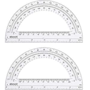 amazoncom eboot plastic protractor math protractors 180