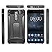 Newseego Rugged Armor Nokia 8 Case with Dual Layer 2 in 1 with Extreme Heavy Duty Protection Case for Nokia 8-Black