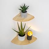 Anika Living Wooden Floating Corner Shelves 19cm x 19cm Set of 2 view 7