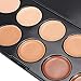 ACEVIVI Professional 10 Color Cream Concealer Foundation Makeup Palette Set Cosmetic Face Neutral Nudes Warm Eyeshadow Palette