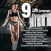 Llife Jump Rope Fitness Skipping Rope Tangle-Free with Ball Bearings Eva Comfort Handle Fast Rope Jumping Adjustable for Adult,Children Outside Exercise,MMA Boxing,Fitness Gym