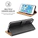 SOWOKO iPhone 6 Plus Case, [Book Style] iPhone 6S Plus Leather Wallet Case Flip Folio Shockproof Protection Cover with Credit Card Slots and Kickstand for Apple iPhone 6/6S Plus 5.5 inch (Black)