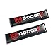 BENZEE 2pcs DODGE Carbon Fiber Car Seat Belt Shoulders Pad Truck Cover For Ram AVENGER CHARGER