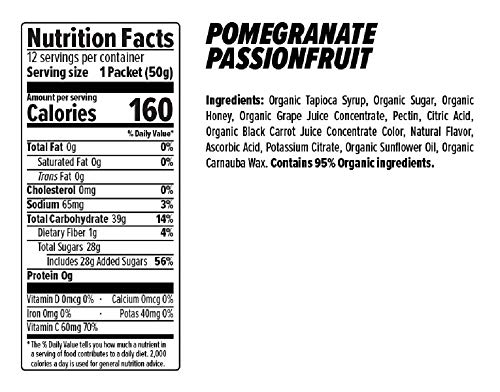 image for Honey Stinger Organic Energy Chews, Pomegranate Passionfruit, Sports N