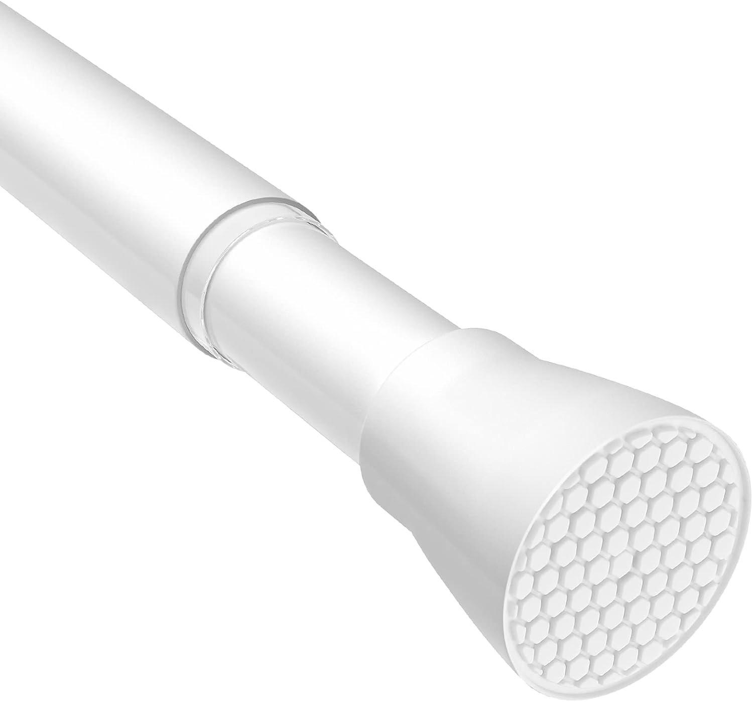 Window Treatment Hardware - Tension Curtain Rod 1pcs Tension Rods For Windows 28 To 48 Inch Spring Curtain Rod Adjustable Tension Rod White Tension Curtain Rod of Bathroom Window Curtain Rod Non Slip Tension Rod