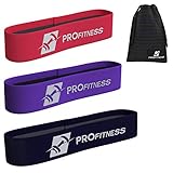ProFitness Hip Resistance Bands [Set of 3] for Legs and Butt | Fabric Non-Slip, Durable Resistance Circle Loop Bands for Full Body Workouts, Strength & Stamina | Perfect for Legs, Hips, Booty & Arms