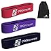 ProFitness Hip Resistance Bands [Set of 3] for Legs and Butt | Fabric Non-Slip, Durable Resistance Circle Loop Bands for Full Body Workouts, Strength & Stamina | Perfect for Legs, HIPS, Booty & Arms