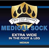 Extra Wide Medical Diabetic Socks for Men, Superior Stretch in the Foot, Ankle, Calf (26