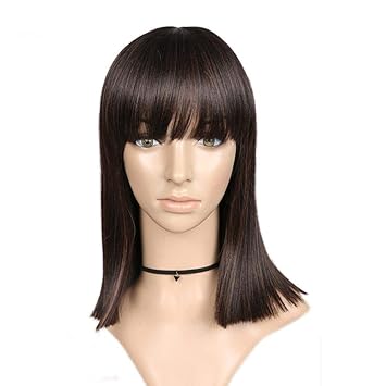 Amazon Com 2 Tone Pink Straight Hair Synthetic Wig For Women