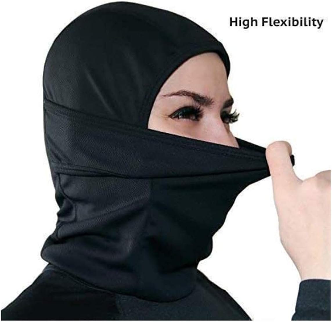 Ski Mask Balaclava for Cold Weather, Windproof Neck Warmer or Tactical Balaclava Hood, Ultimate Thermal Retention for Men Women and Children Black: Clothing