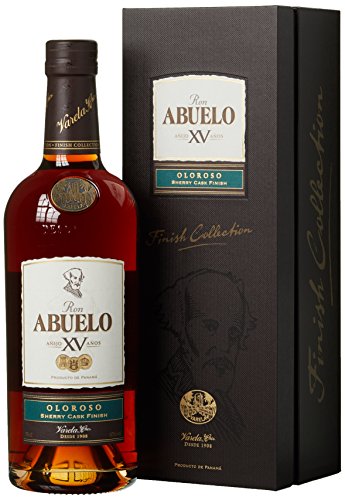 Ron Abuelo Finish Collection Oloroso ( 1 x 0,7l) - 15 Jahre alter Rum aus Panama, gefinished in einem ehemaligen Sherry-Fass - pur oder auf Eis zu genießen - 40% Vol.