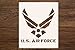 OBUY Large U.S Air Force Stencil for Painting on Wood, Fabric, Walls, Airbrush + More | Reusable 12 x 14 inch Mylar Template (USAF Military Logo)