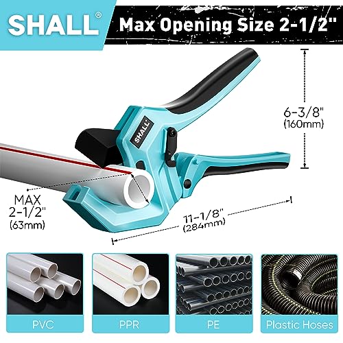 SHALL 2.5"(63mm) Plastic Pipe Cutter, PVC Cutter, 63mm OD PEX, PVC and PPR Plastic Pipes, High Quality Plastic Pipes