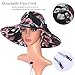 Women's Foldable Wide Brim Sun Hat Summer Outdoor Floppy Beach Cap Black