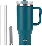 TYESO 40 oz Tumbler with Handle | Insulated Cup