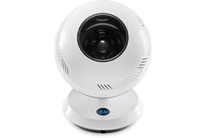 GreenTech Environmental pureFlow QT7 Bladeless Fan - Bedroom, Home, and Office Desk Fan - Adjustable Oscillating Fan with Remote - Powerful Airflow