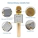 Ula Wireless Karaoke Microphones, Bluetooth Karaoke Machine, Upgraded 2600mAh Stereo Player Outdoor Family KTV Party Handheld Singing Q9, Compatible With Smartphone Devices (Great Gift For Kids)