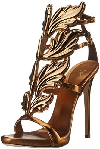 Giuseppe Zanotti Women's Gold Leaf Strappy Dress Sandal