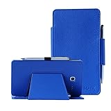 i-UniK Alcatel Onetouch POP 7 LTE Case 2016 T-Mobile Model 9015W Slim Folio Tablet Cover [Bonus Stylus] - (Blue)