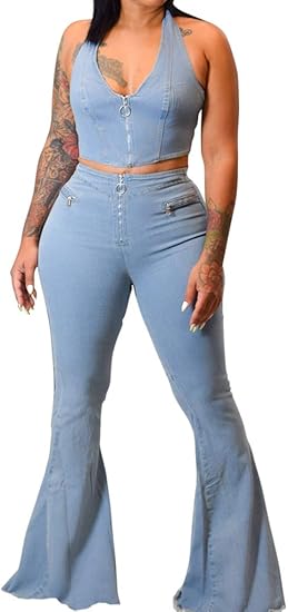 flare bell bottom jumpsuit