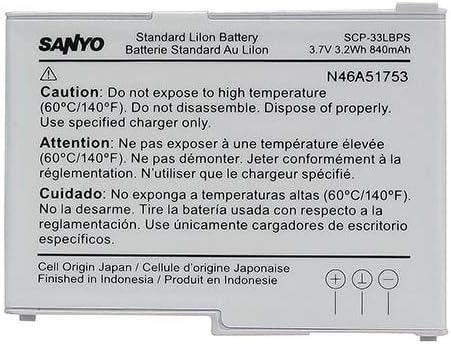 Sanyo Battery Vero SCP-3820 SCP-2700 Original OEM - Non-Retail Packaging - White