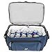 Large Cooler Lunch Bag with Extra Liner. Two Insulated Compartments, Heavy Duty Fabric, Thick Foam Insulation, Many Pockets, Strong Double Zippers, Padded Straps.