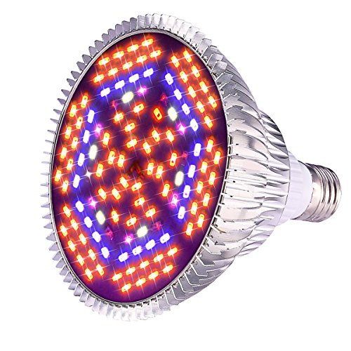 D-FLIFE Full Spectrum 80W Grow Light Bulb New Led Grow Lights Head 2018 | Plant Light 120 Led Beads for Indoor Plants Hydroponic Garden Greenhouse (E27 Socket)