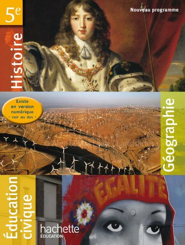 Histoire-géographie, éducation civique, 5e