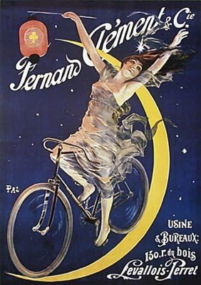 Vintage French Advertising Poster. Fernand Clement &amp; Co Bicycle