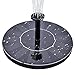 MADETEC Solar Birdbath Fountain Pump, Solar Outdoor Water Fountain Panel Kit for Bird Bath,Small Pond,Garden and Lawn (1.4W), Black